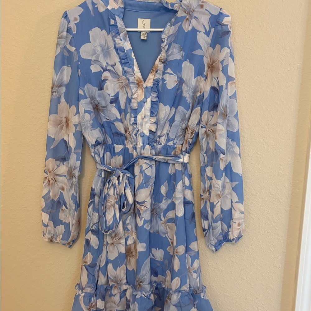 Floral Blue Dress